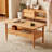 Simple rectangular solid wood coffee table-105885317