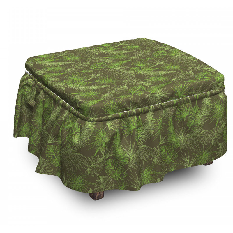 Box Cushion Ottoman Slipcover