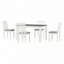 Ensemble de table de salle à manger 7 pièces avec table extensible et 6 chaises rembourrées-378565149-378565120