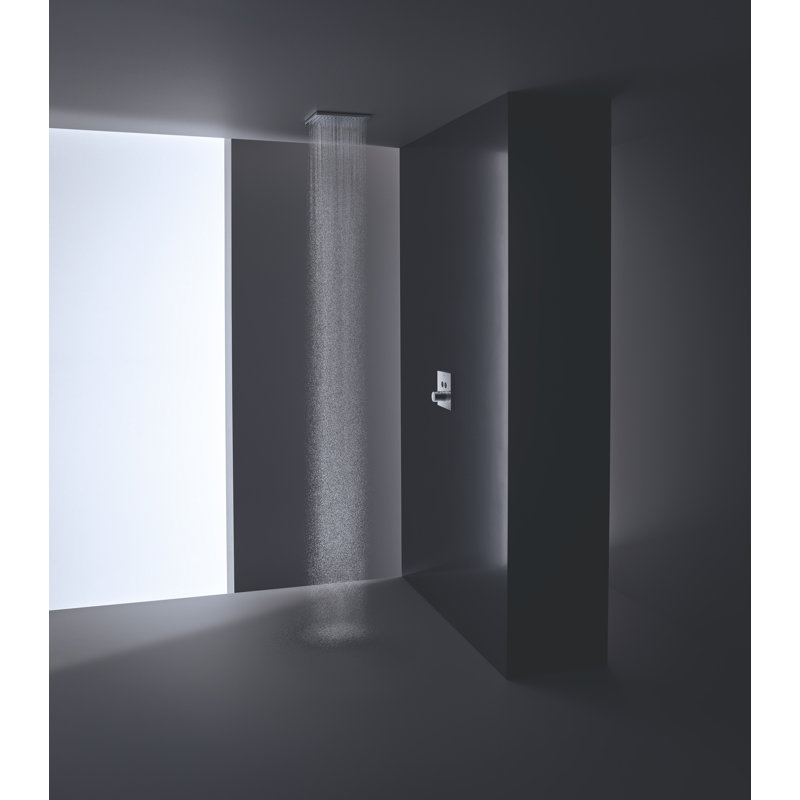 ShowerSolutions Square Showerhead 250 2-Jet, Chrome, 2.5 GPM