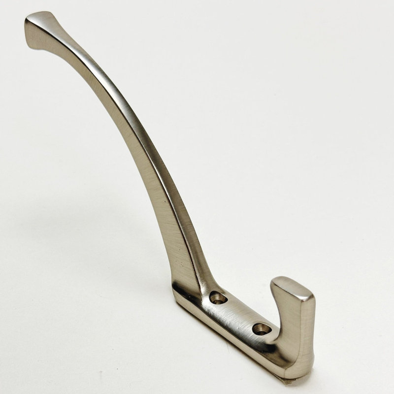Wall Coat and Hat Hook, Brushed Nickel