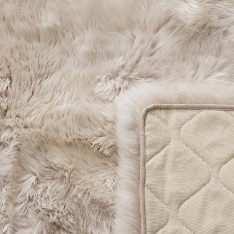 Solid Colour Sheepskin Shag 120cm X 180cm Area Rug