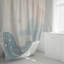 Rideau de douche avec tapis de bain-870582257