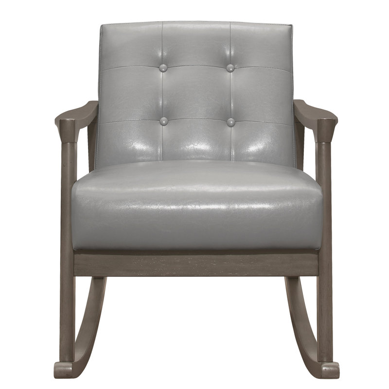 Fauteuil à bascule 1Pc, Gris
