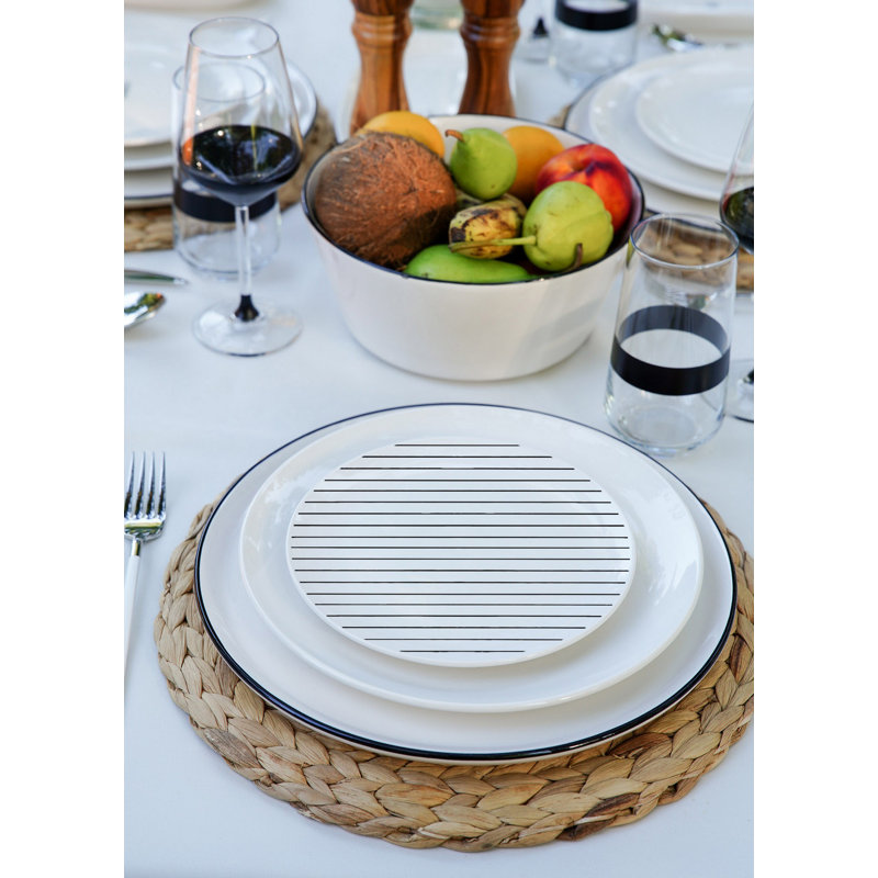 Ensemble de service à gâteaux élégant (6 pièces), céramique blanche, 7,5 po x 7,5 po chacun | 100% céramique durable | Parfait pour les anniversaires, les mariages et les occasions spéciales, design élégant et fonctionnel