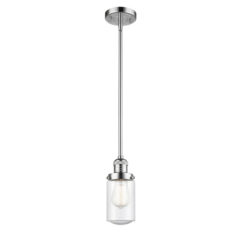 Luminaire suspendu simple à 1 lumière Saroyan, Grainé, Bronze huilé, Ampoule non incluse