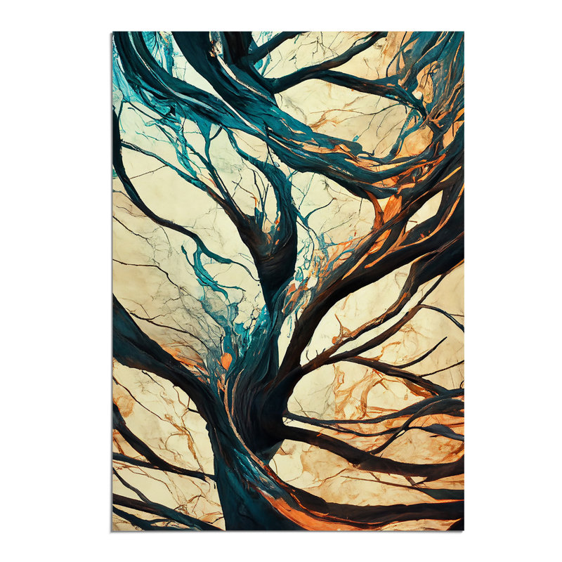 Branches of a Tree Abstract No.5 - Wall Art, Paper, 29.7cm H x 21cm W, No Matte