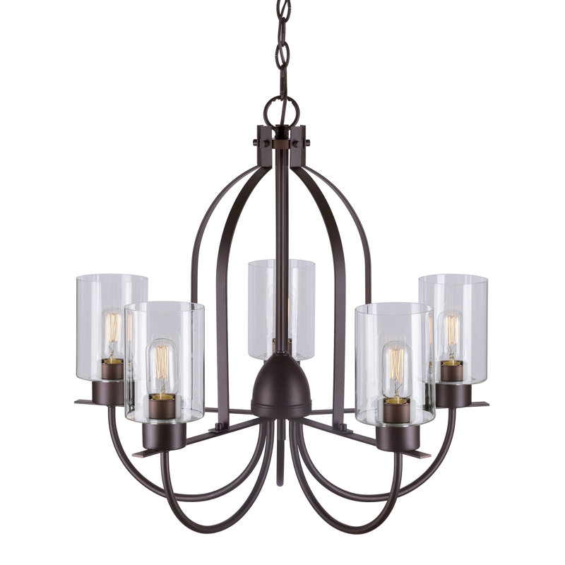 Henefer 5 - Light Dimmable Tiered Chandelier