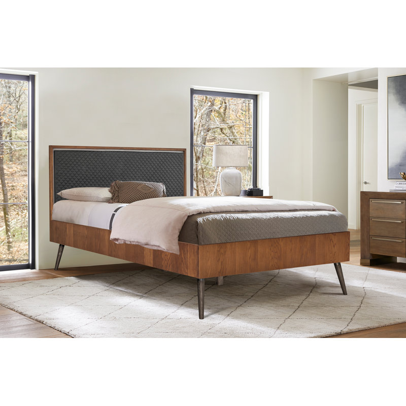 Lit plateforme tapissier Conon, Grand