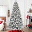 Arbre de Noël PE + PVC flocé-132793542