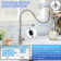 KPAIDA Pull Down Touchless Single Handle Kitchen Faucet with Deck Plate, Brushed Nickel
