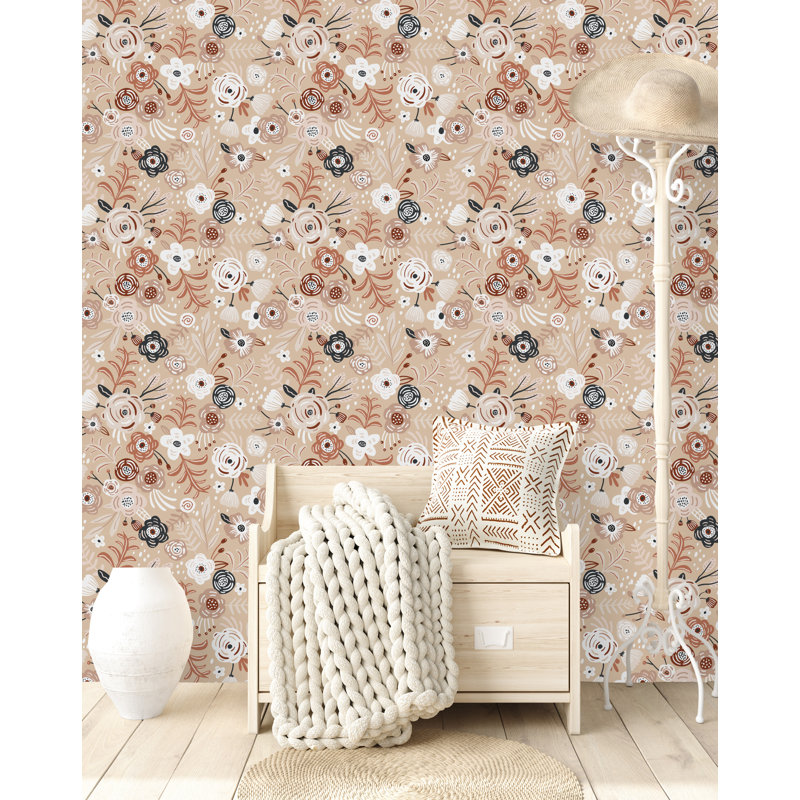Panneau de papier peint, L 18,75 po x l 25 po, Vinyle