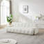 Canapé rembourré à accoudoirs carrés en chenille 87,4 pouces Cloud Series Minimalist