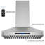 Awoco 30" Stainless Steel 900 CFM Ducted (Vented) Wall Range Hood with Baffle Filter