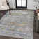 Sarok Ornate Medallion Machine-Washable Gray/Mustard Rug