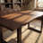 63'' Walnut Solid Pine Wood Writing Desk Top,Wavy Edge Computer Desk