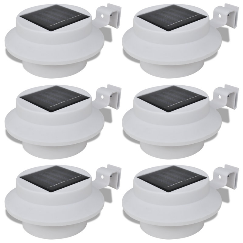 Solar Powered Integrated LED Pathway Light Pack, White