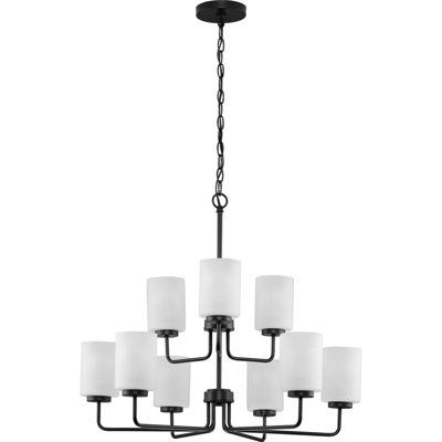 Lustre classique à 9 lumières avec abat-jour