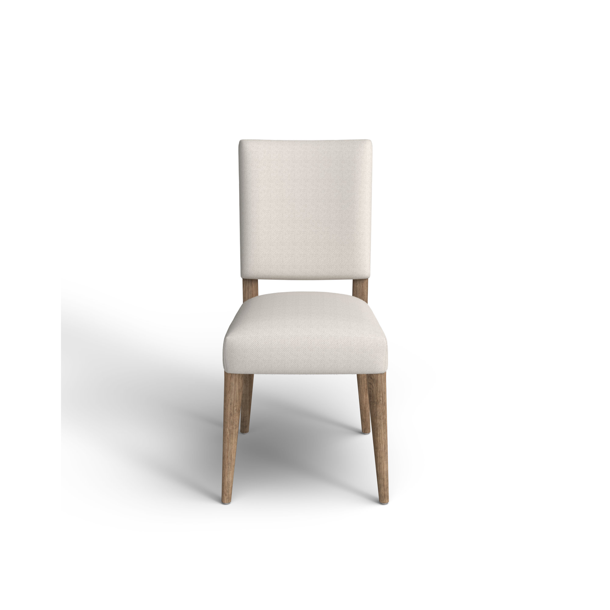 Norris Upholstered Side Chair, Natural, Unfinished Linen