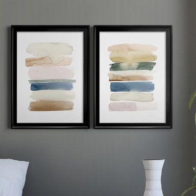 "Faint Swatches I" Painting Print Set 