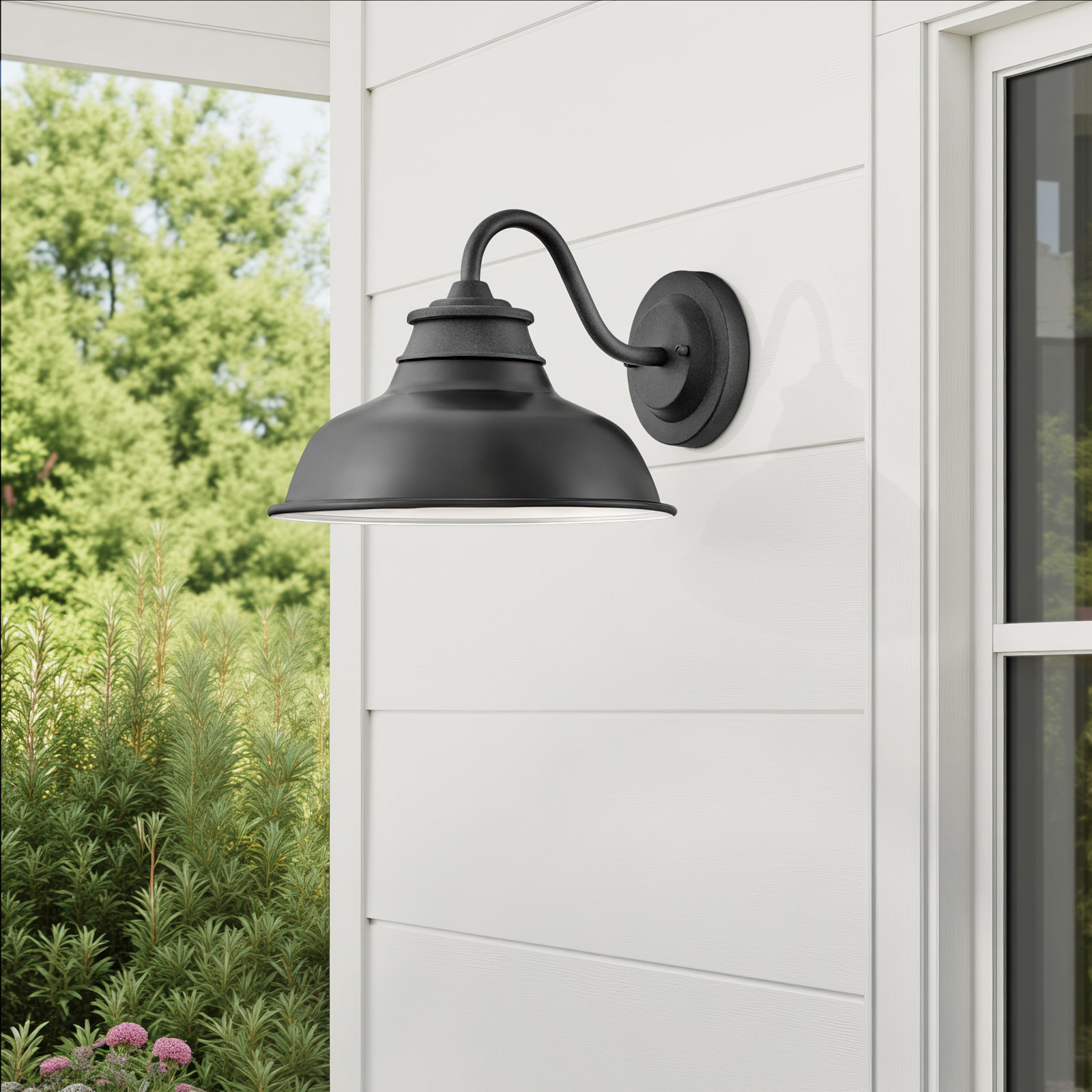 Arloe Aluminum Wall Light, Aged Zinc