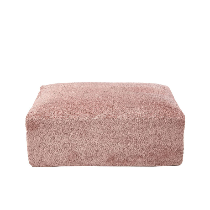 Chenille Upholstered Ottoman&Footstool - Modular Sectional Sofa Collection, Pink