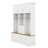 Hall Tree With Bench, 75" H Entryway Storage Organizer With Coat Hooks, 6 Drawers & 3 Cabinets And 3-Tier Top Storage, Mudroom Furniture-225749014