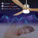 Bilon 52" Classic Wood Ceiling Fan with LED Light Kit, 3 Light Tone and 3 Fan Speed Remote Control