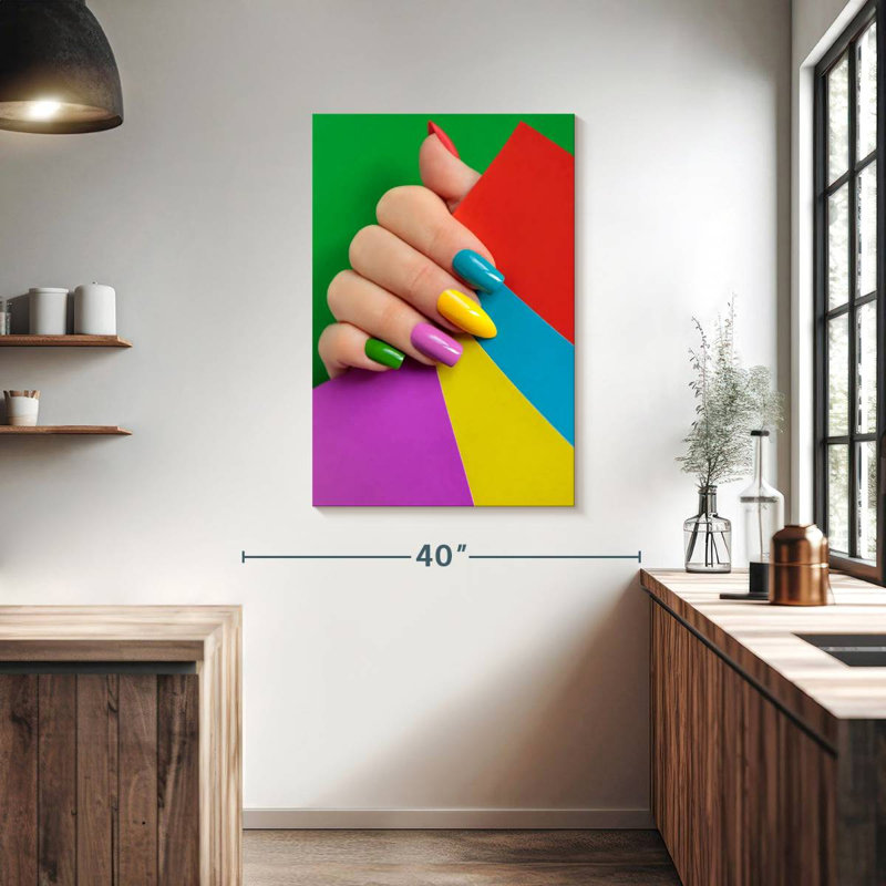 Shuttleworth Vibrant Nails, 39" H x 26" W