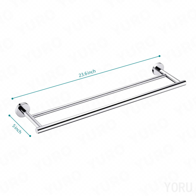 Porte-serviettes mural 23,6 po, Chrome