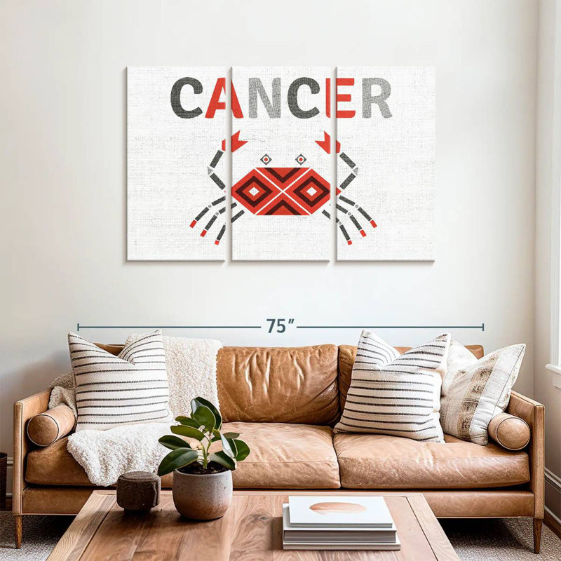 Zodiaque du cancer Adella, H 36 po x l 57 po