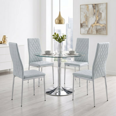 Ensemble de chaises parsons rembourrées Modern Diamond