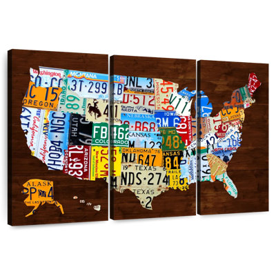Aliaz United States Of America License Plate Map 2018