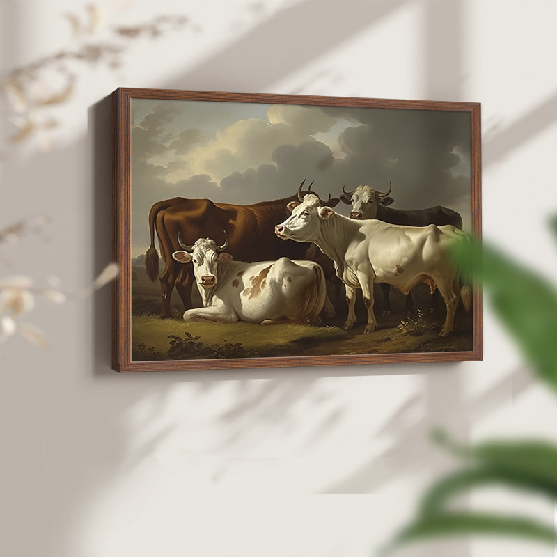 Faune - XXXVII - Reproduction encadrée - Restickable, H 11 po x l 14 po, Noyer