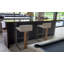 Verona Upholstered Stool with Metal Frame