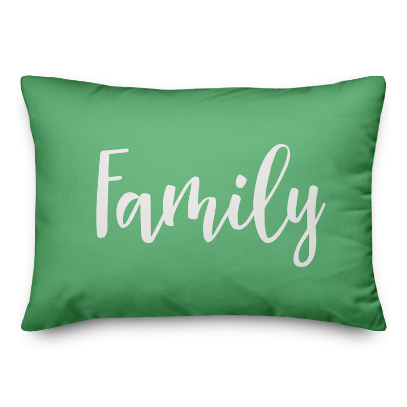Reversible Throw Pillow, Light Green