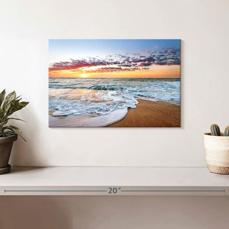 Cancun Beach Canvas Print, 8" H x 12" W x 1" D