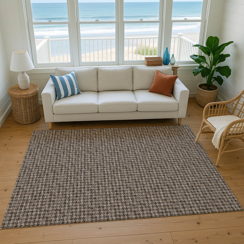 Premium Machine Washable Paullette AMF137 Chocolate Rug, Rectangle 8' x 10'