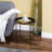 Iron Tray Top End Table-1367862317