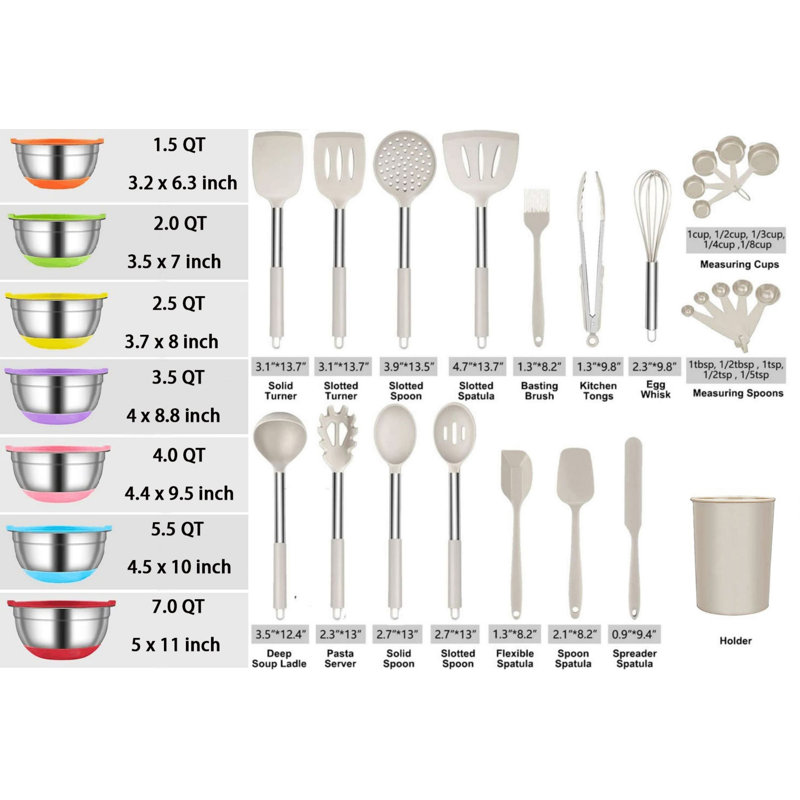 Ustensile de cuisine 25 pièces
