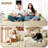 Cloudelle Compression Packed 2 - Piece No Assembly Required Boneless Corduroy Lounge Sectional-1338077825
