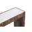 Wood Console Table With Marble Top H 34.5" & W 46"
