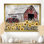 Winter Sunflowers And The Tractor Shed - Sunflowers, reproduction d'art sur toile encadrée