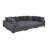 Large Seating Corduroy Modular Sleeper Sectional-37519546