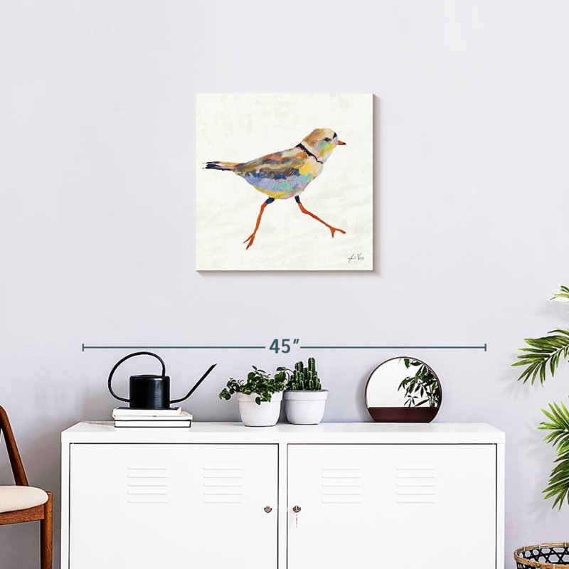 Crowle Coastal Plover I Linen, H 20 po x l 20 po