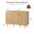 Oliver 46.65" Sideboard Buffet Cabinet With 3 Doors For Living Room, Dining Room, Kitchen, Hallway-1360799700