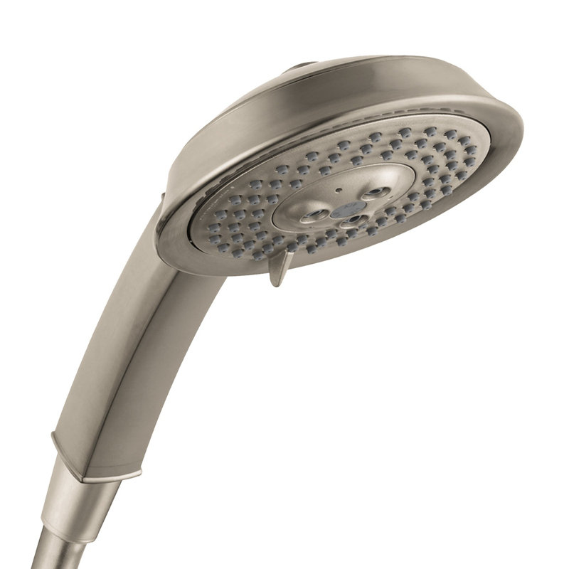 Raindance C 100 Massage/Jet Handheld Shower Head, Brushed Nickel