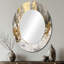 Modern Golden Drip - miroir abstrait, miroir mural moderne unique, impression d'art en métal-121503370-121503371