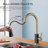 Pull Down Single Handle Kitchen Faucet with Accessories-62467305