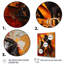 Glennet - robe sculptée orange et noire sur toile-2091335834-2091335813